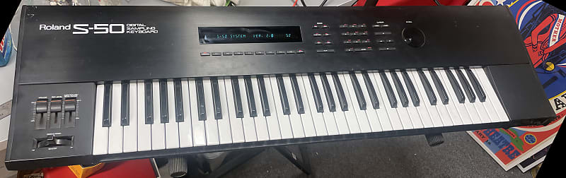 Vintage 1980s Roland S-50 12-bit Sampling Keyboard Sampler Synth Synthesizer image 1