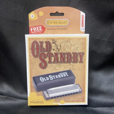 New Hohner Old Standby Harmonica /w Case and Online Lessons - A image 1