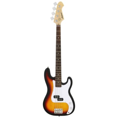 Aria Pro II STB-PB 4-String Precision Style Electric Bass Guitar, 3 Tone Sunburst image 1