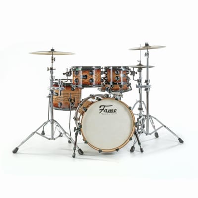 Fame Fortress Studio Shell Set Brown Burst - Drum Shell Set image 4