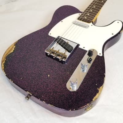 Fender Custom Shop 1960 Tele Relic, Time Machine, Ash Body, AAA Rosewood Fretboard, Magenta Sparkle image 6
