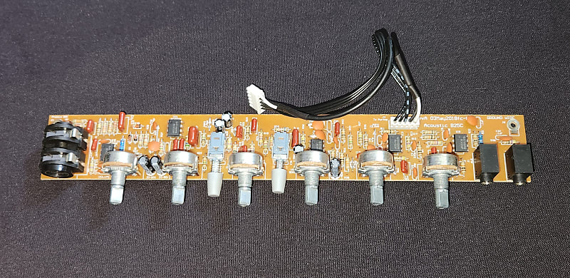 Acoustic Bass B25C Preamp / EQ PCB ***FOR PARTS ONLY*** image 1