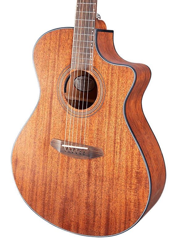 Breedlove Wildwood Concerto CE all Solid African Mahogany Cutaway Acoustic Electric Guitar, Satin Natural image 1