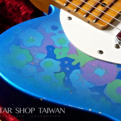 2018 Fender Custom Shop NAMM Limited Edition 50's Thinline Telecaster Relic-Blue Flower. image 10