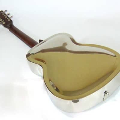 Regal Acoustic Resonator Guitar Nickel-Plated Steel Body - Open Box image 11