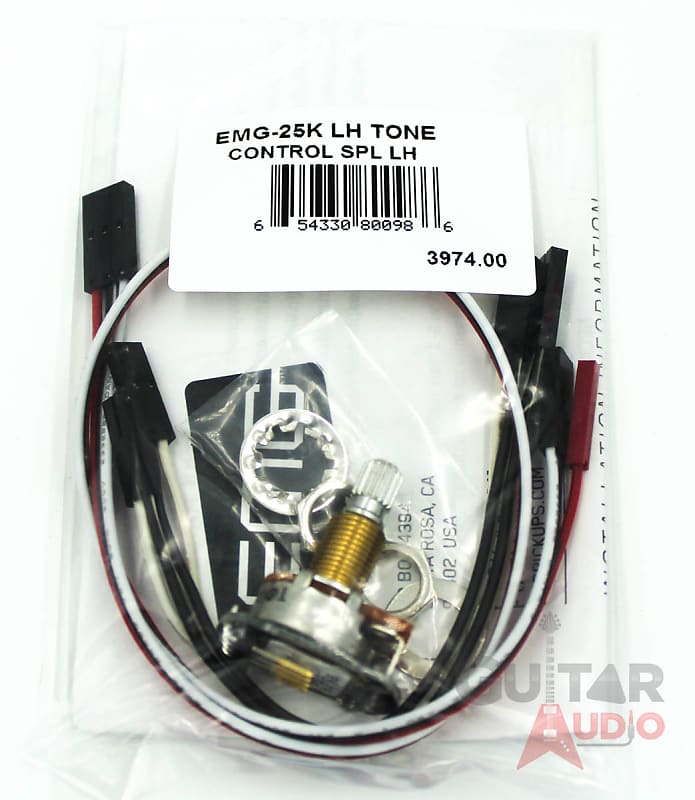 EMG 25k Solderless B124 Tone Left-Handed Control Pot Split Shaft (3974.00) image 1