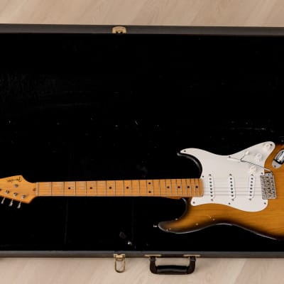 2015 Fender Custom Shop 1957 Stratocaster Partscaster Sunburst w/ Fat 50s, Case image 21