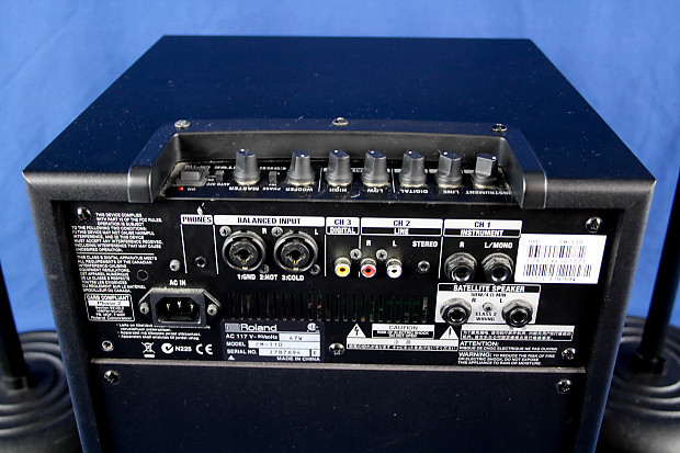 Roland CM-110 Cube Monitor System with stands and cables