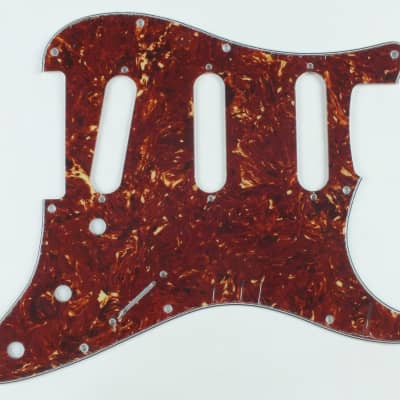 Stratocaster Brown Tortoiseshell Scratch Plate 11 hole Pickguard SSS to fit USA/Mex Fender