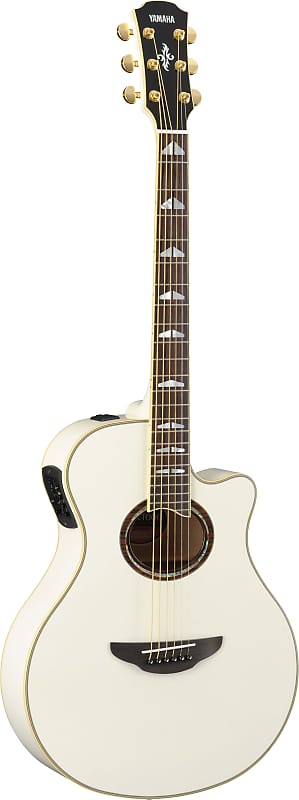 Yamaha APX1000 Thin-Line Acoustic Electric Guitar - Pearl White