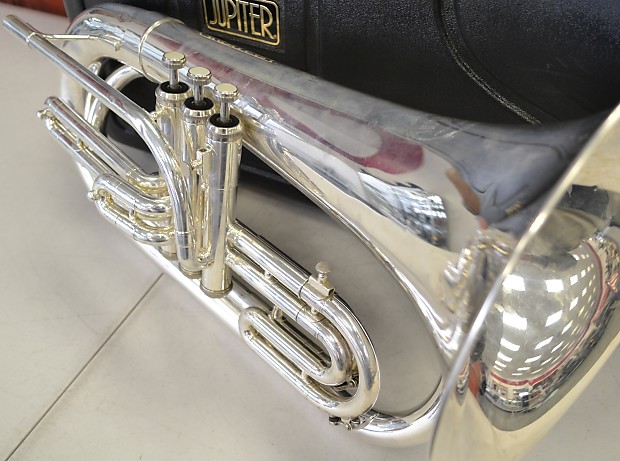 Jupiter JBR-560 Silver Plated Marching Baritone with Carry Case