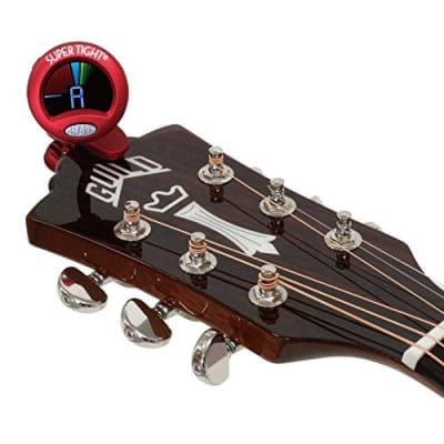 Snark ST-2 Super Tight Multi-Instrument Guitar Bass Clip-On Chromatic Tuner  Red