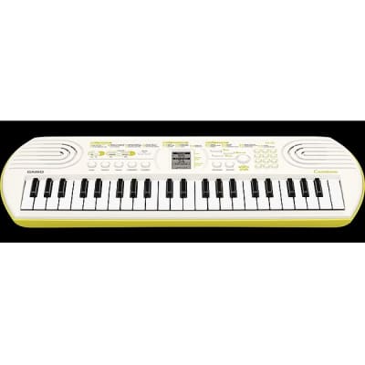 Casio CASIO SA-80 Mini Keyboard, weiss/gelb