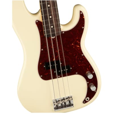 Fender American Professional II Precision Bass Rosewood Olympic White image 3