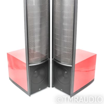 Martin Logan Renaissance ESL 15A  Floorstanding Speakers; Rosso Fuoco Pair image 1
