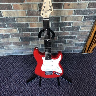 Squier Mini Stratocaster Dakota Red Small Scale Electric Guitar 6 String Like New Tested Great image 1