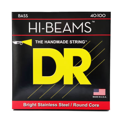 DR Strings Hi-Beam Stainless Steel Bass Strings: Light 40-100 image 3