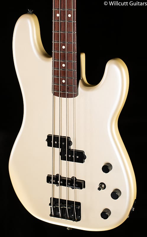 Fender Duff McKagan Precision Bass, Rosewood Fingerboard, Pearl White (216) Bass Guitar image 1
