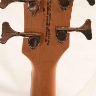 Spector Legend 4 standard quilt top gloss bass guitar with gig bag, great player! image 7
