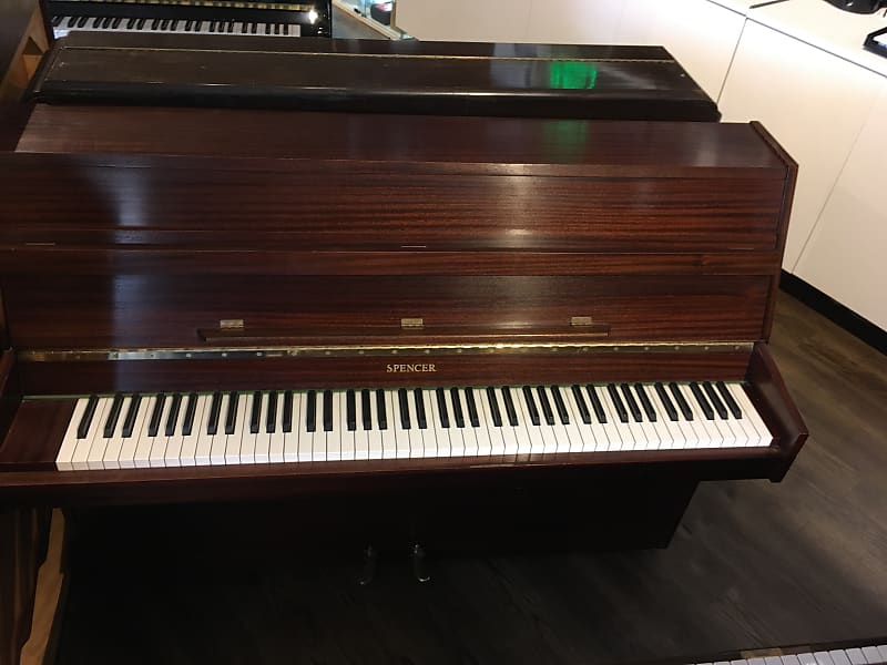 Spencer Acoustic Upright Piano in Mahogany [Used] image 1