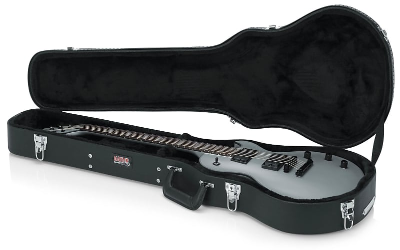 Gator GWE-LPS-BLK Hard-Shell Wood Case for Single-Cutaway Guitars like Gibson Les Paul image 1