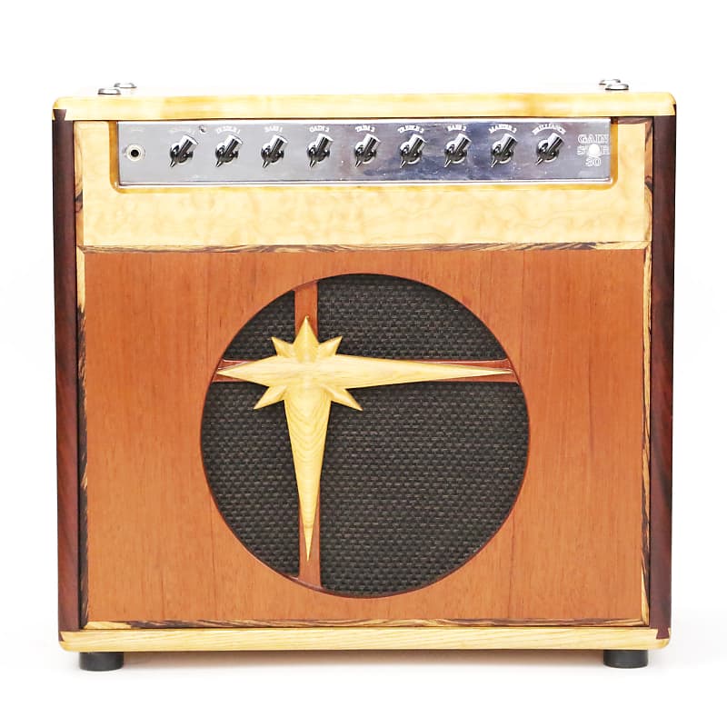 2003 Star Gain Star 30 Exotic Wood Cabinet Rare Prototype EL34 12” Combo Amplifier by Mark Sampson of Matchless image 1