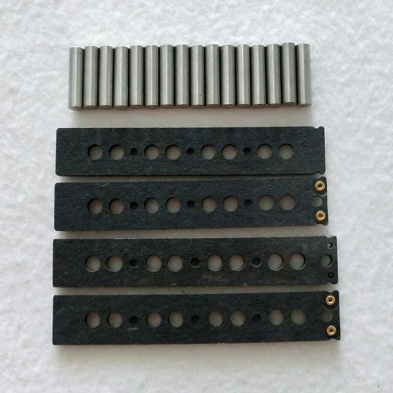 1 Set DIY Bass Guitar Alnico 5 Pickups Rods with Reverb