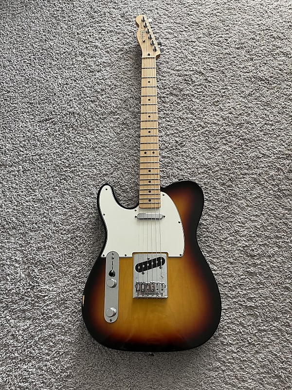 Fender Standard Telecaster 2007 Sunburst MIM Lefty Left-Handed Maple Neck Guitar image 1
