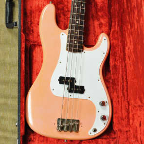 Fender Precision Bass 1975 - Shell Pink - 8.26 lbs image 1