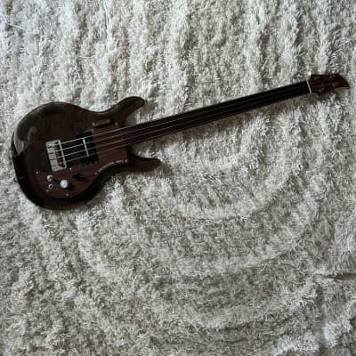 1998 Ampeg Dan Armstrong Lucite Reissue Fretless Conversion Electric Bass image 3