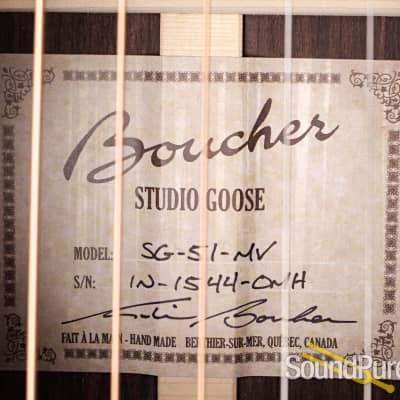 Boucher SG-51-MV Acoustic Guitar #IN-1544-OMH image 9