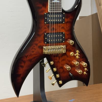 B.C. Rich Custom Shop Bich 10 Supreme Brazilian Rosewood 2025 - Sculpin Burst image 11