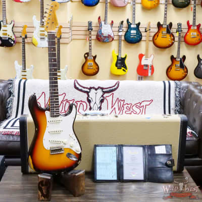 Fender Custom Shop Limited Edition 1959 59' Stratocaster Relic Super Faded Chocolate 3-Color Sunburst image 6