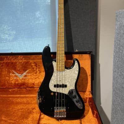 ONLY 50pcs Fender Geddy Lee signature 1972 relic Jazz Bass Custom Shop limited edition ONLY 50 pieces 2014 Black Rush image 1