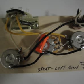 Made for Fender Stratocaster True Left Hand Wiring Harness  Reverse Taper 250k CTS pots image 1