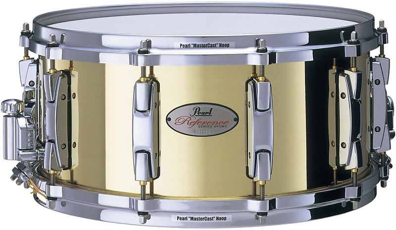 Pearl Reference 14x6.5 Brass Snare Drum w/ Die Cast Hoops & SR1000 Throw  Off
