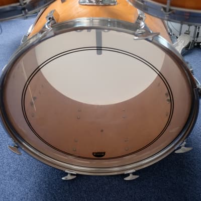 Sonor Champion Beech 22" - 12" - 13" - 16" - Snare D454 drumkit 1970's Natural image 3