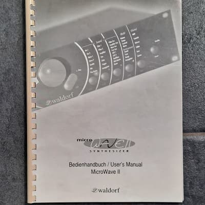 Waldorf Microwave II Rackmount Wavetable Synthesizer User's Manual