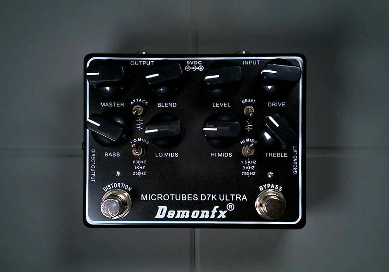 ベース DemonFX Microtubes D7K ULTRA DemonFX Microtubes D7K High quality Bass Effect Pedal Ultra V2
