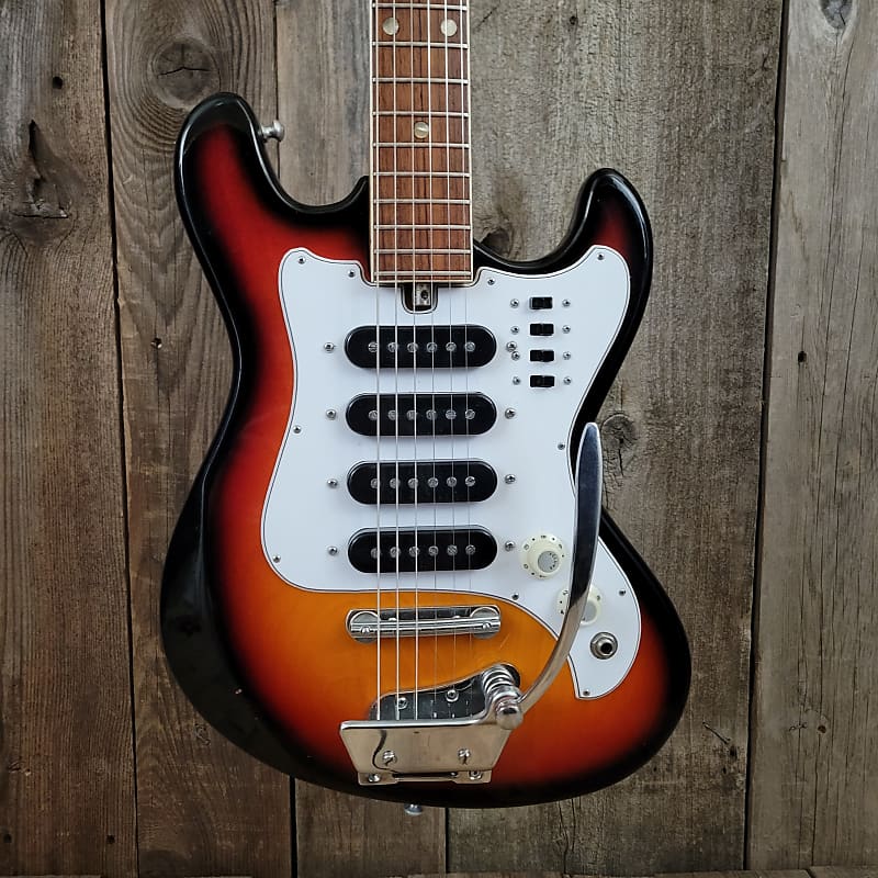 Telestar MIJ 4 Pickup Electric Guitar 1960s Sunburst Reverb