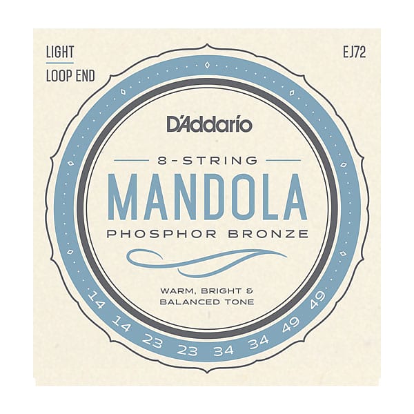D'Addario EJ72 Phosphor Bronze Mandola Strings, Light, 14-49
