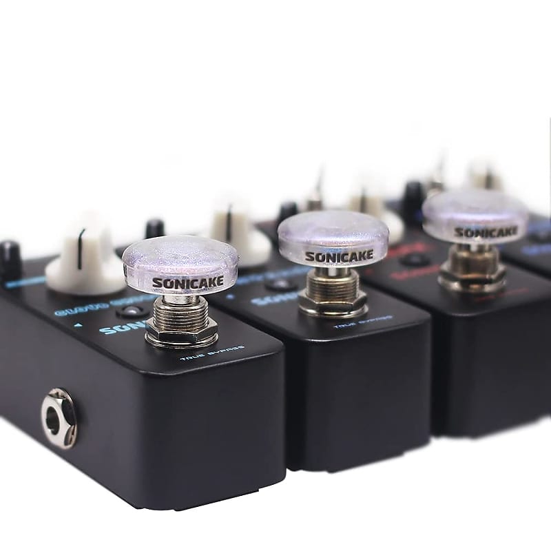 Footswitch Toppers Transparent Clear For Guitar Effects Pedal Reverb