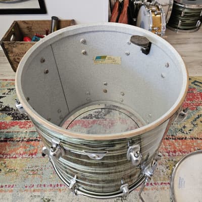 Ludwig Standard 16x16" 3-ply Floor Tom in Avocado Strata 1971 image 14