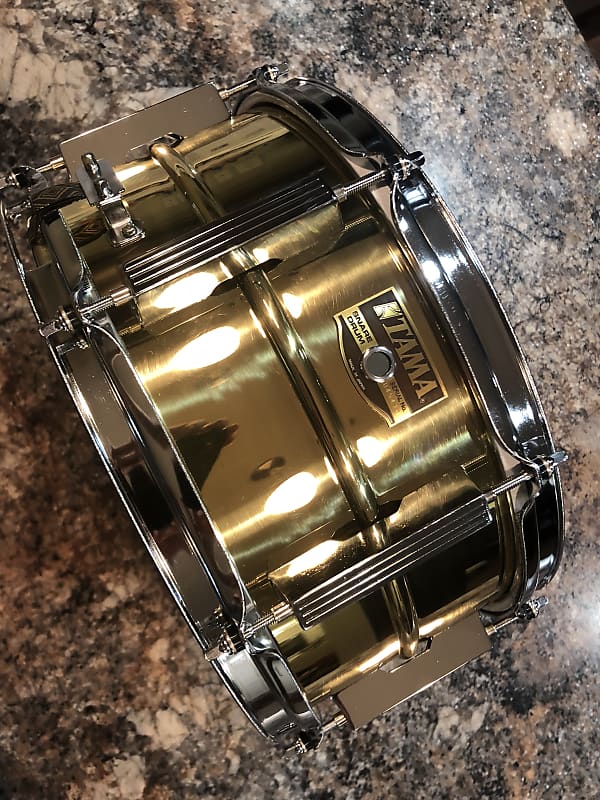 6.5x14 Late 80's Tama Brass Snare Drum | Reverb