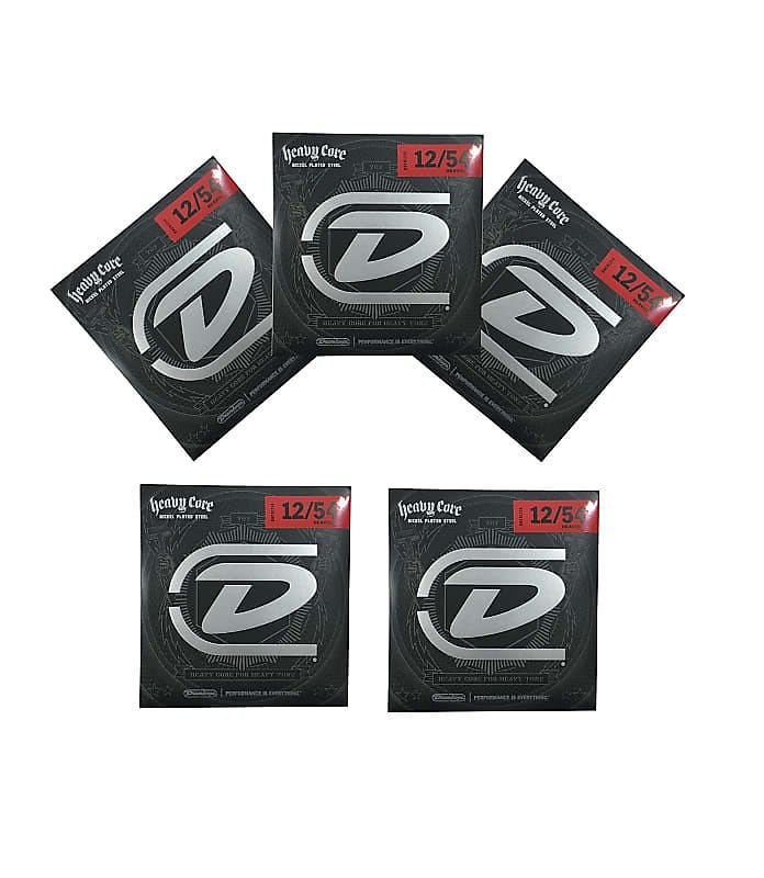 Dunlop Guitar Strings 5 Pack Heavy Core Heaviest Electric Extra