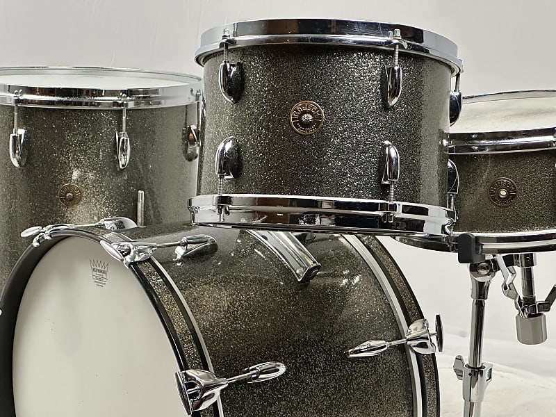 Gretsch 20/12/16/5x14" Vintage 60's Round Badge Drum Set - Starlight Sparkle image 1