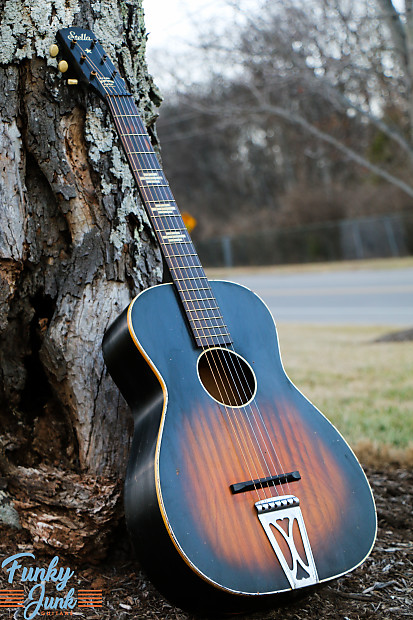 Cutie!~ 1955 Harmony Stella H929 Parlor Guitar - Setup to