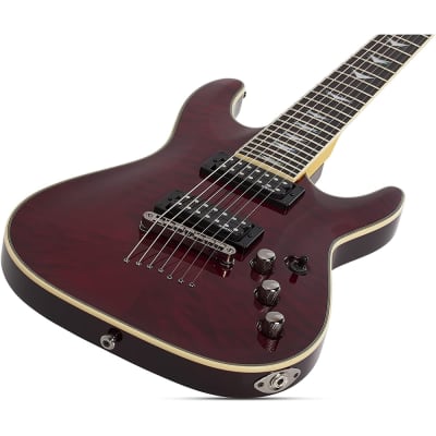 初売り】 Schecter OMEN cherry Black extreme-7 エレキギター