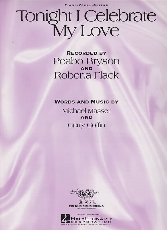 "Tonight I Celebrate My Love" P/V/G 1983 Published by Hal Leonard image 1