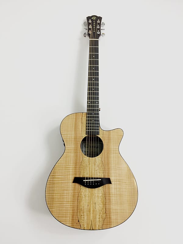 Caraya HSGYPSPCEQGC 40 OM Style Acoustic Guitar w/Built-in EQ